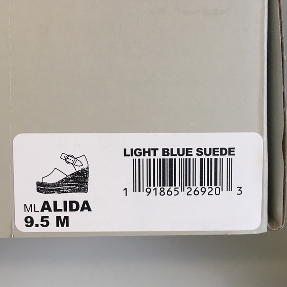 NEW Marc Fisher Ltd Alida Blue Suede Espadrilles Sandals Shoes *Italian … - Picture 10 of 11